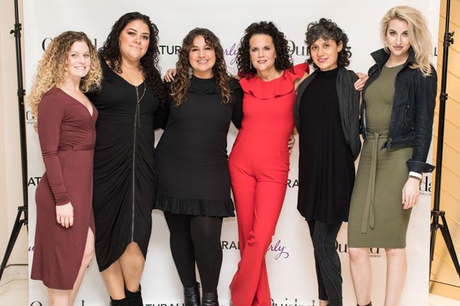 curly attendees at the book tour