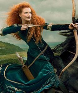 Jessica Chastain as Merida from Brave? We Can Totally See It!