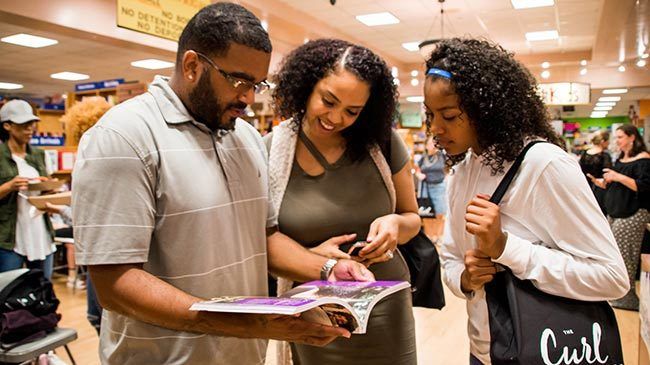 Book Tour attendees enjoy The Curl Revolution