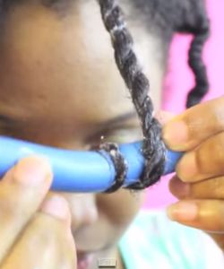 How To Cheat A Bantu Knot-Out With Flexi Rods