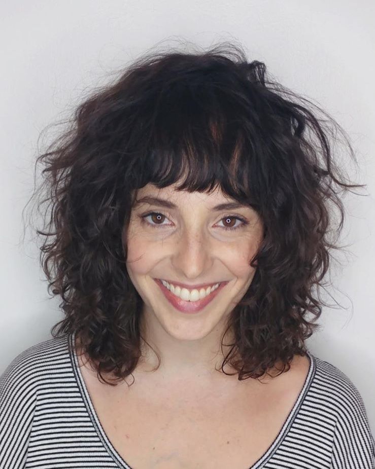 curly bangs Curly bangs