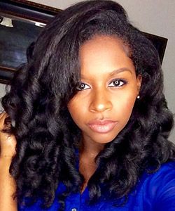 MahoganyCurls Used SheaMoisture Blow Out Cream, and These are the Results