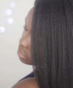 EvaWigs Kinky Straight Wig Review + Application Demo