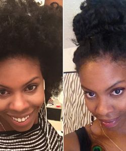 How to Turn Your Old Fro into a Protective Style - in 10 Minutes!