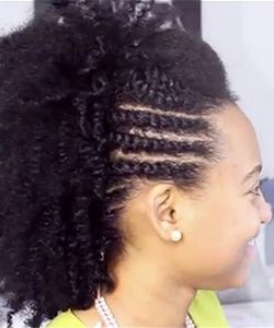 Mini Marley Morphs an Old Twist-Out Into a Sweatproof Mohawk