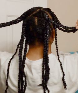 Polished, Defined Twist-Out On Waist Length Curls