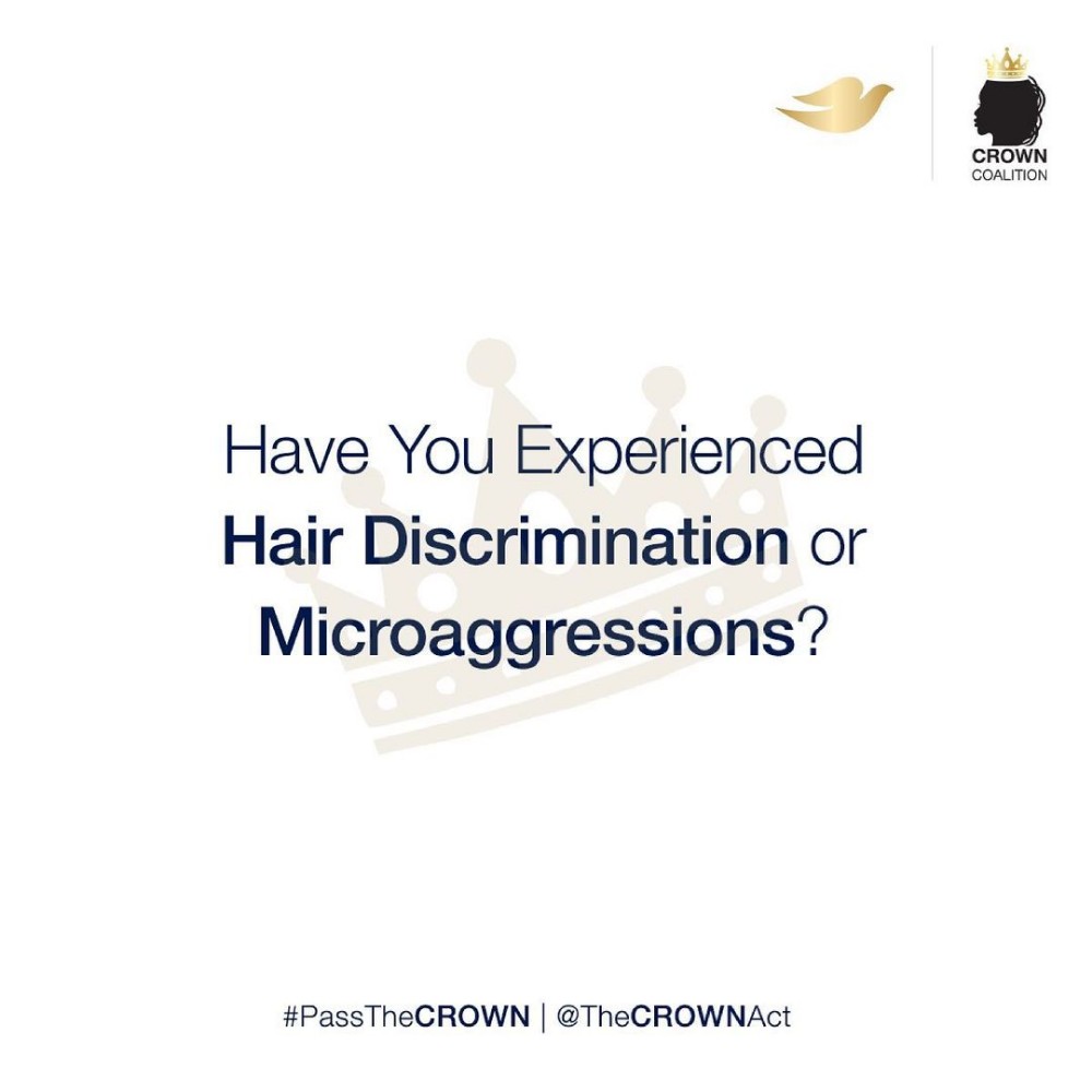 Official CROWN Act Campaign on Instagram “As part of our mission, we are asking you to share an experience that you or someone close to you has faced with hair discrimination or…”
