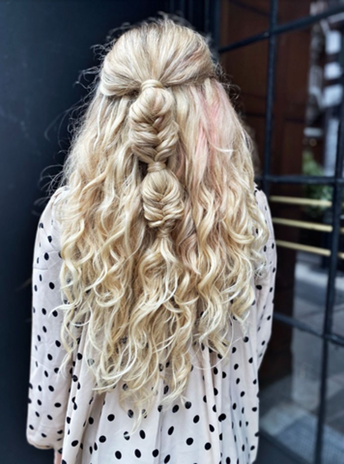 half-fishtail-braid