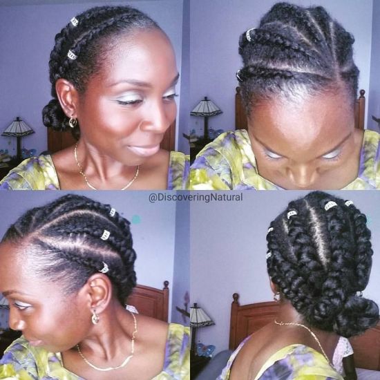Feed in Cornrow Protective Style Feed in Cornrow Protective Style 4a 4b 4c Updo Cornrows natural hair protective style cornrow 4c hair 4b hair