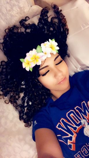 Nesian Girl Nesian Girl 3b Out & Loose Long Curly Hair Polynesian Long knottoday devacurl Silk pillow